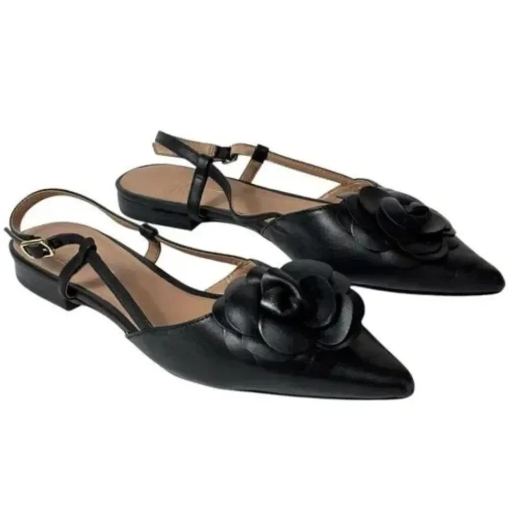Linea Paolo Cammy Slingback Pointed‎ Toe Flat
